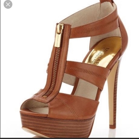 Michael Kors Damita platform heels sandal zipper - Picture 10 of 10